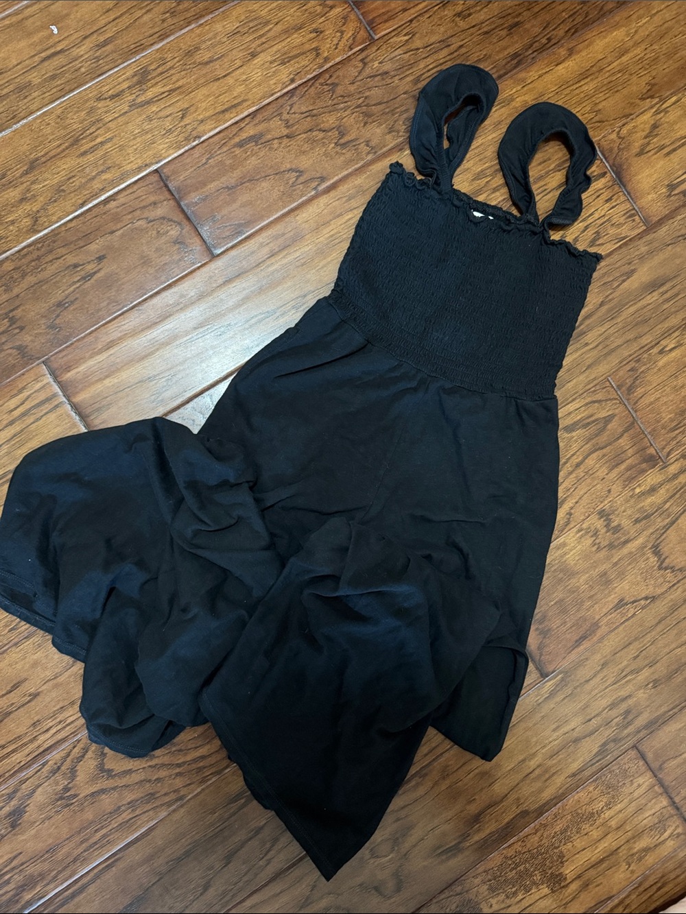 Aerie Smocked Wide Leg Jumpsuit
